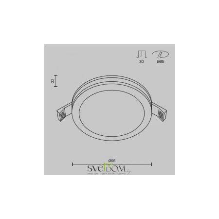 Встраиваемый светильник Technical DL2001-L7W4K Maytoni