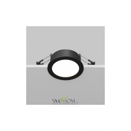 Встраиваемый светильник (Набор) Maytoni DL130-GX53-B Orb, 12Вт, 1xGX53, Черный, IP 44 Maytoni