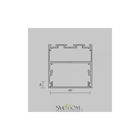 Рассеиватель для профиля 50x50 (Белый, 10 м), ALM-5050T-O-DF-10M 642050 Maytoni