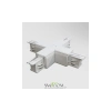 Коннектор Х-образный Trinity белый TRA005CX-31W Maytoni