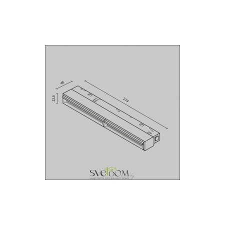 Трековый светильник Technical TR106-2-12W3K-B Maytoni