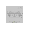 Встраиваемый светильник Technical DL043-02-10W4K-D-SQ-W Maytoni