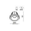 Встраиваемый светильник Technical DL043-01-10W3K-RD-WB Maytoni