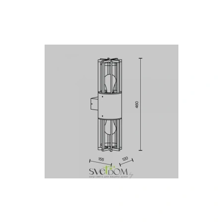 Настенный светильник (бра) Outdoor O453WL-02GF Maytoni