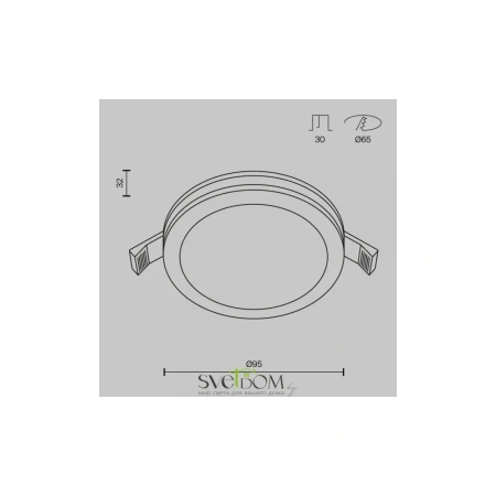 Встраиваемый светильник Technical DL2001-L7W Maytoni