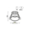 Встраиваемый светильник Technical DL058-7W3K-BS Maytoni