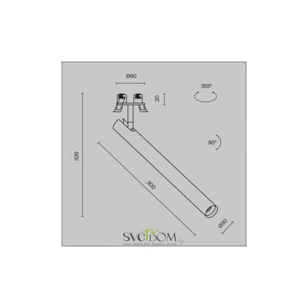Встраиваемый светильник Technical C141RS-L300-6W4K-B Maytoni