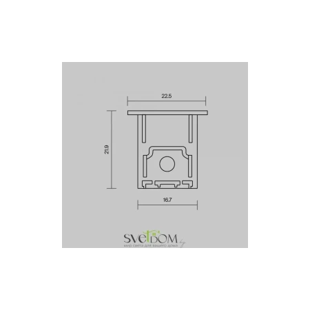 Комплект заглушек (для профиля 22x22) 2 шт., ALM-2222-B-EC 642051 Maytoni