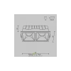 Встраиваемый светильник Technical DL043-02-15W4K-D-SQ-W Maytoni