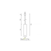 Трековый подвесной светильник Technical TR025-1-GU10-W Maytoni