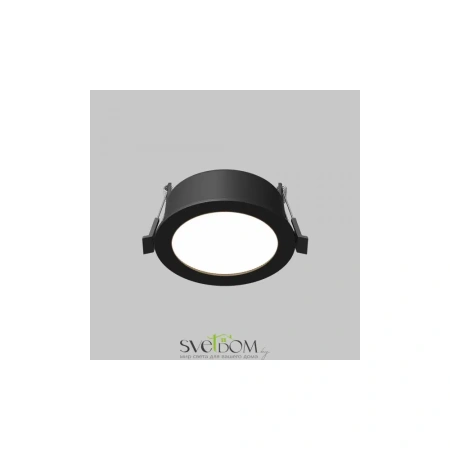 Встраиваемый светильник (Набор) Maytoni DL130-GX53-B Orb, 12Вт, 1xGX53, Черный, IP 44 Maytoni