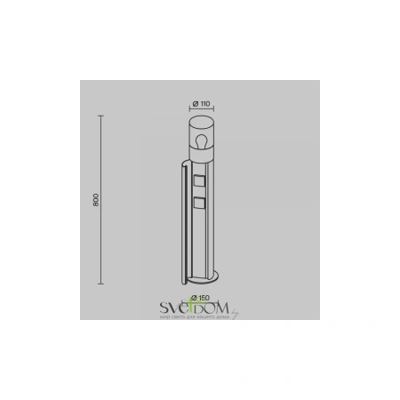 Ландшафтный светильник Outdoor O506FL-01B Maytoni