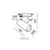 Трековый светильник Technical TR003-1-26W3K-S-W Maytoni