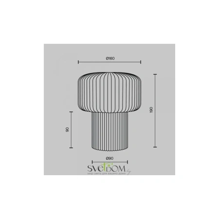 Настольный светильник Maytoni MOD404TL-01GR Maytoni