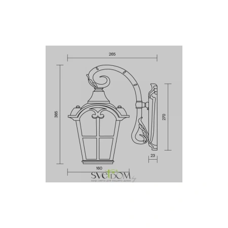 Настенный светильник (бра) Outdoor O413WL-01BZ Maytoni