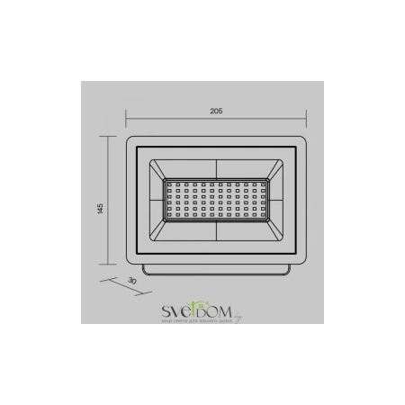 Прожектор Outdoor FL001-L50B6K Maytoni