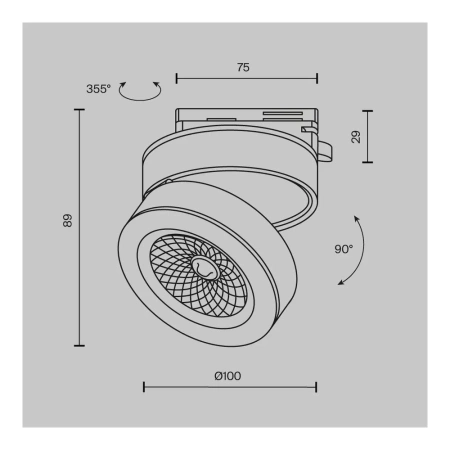 Трековый светильник Technical TR006-1-12W3K-W Maytoni
