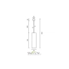 Трековый подвесной светильник Technical TR025-1-GU10-B Maytoni