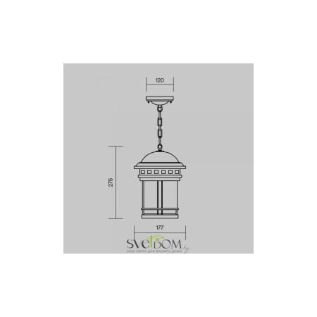 Подвесной светильник Outdoor O031PL-01BR Maytoni
