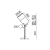 Ландшафтный светильник Outdoor O050FL-L15W3K Maytoni