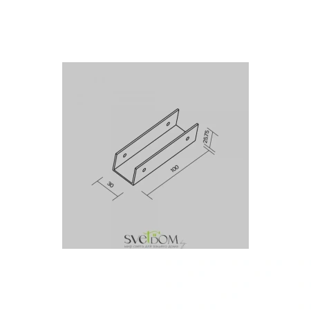 Коннектор Maytoni O-TR001-SC180-W прямой для профиля Elasity IP Maytoni