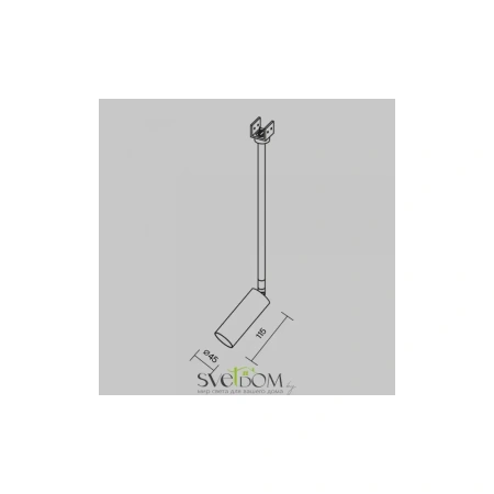 Уличный трековый светильник Outdoor O-TR01-2-P-8WB3K Maytoni
