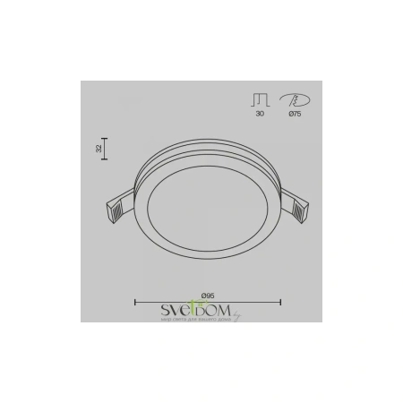 Встраиваемый светильник Technical DL2001-L12W Maytoni