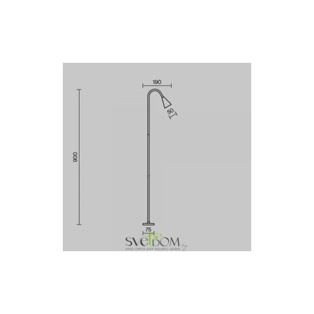 Ландшафтный светильник Maytoni O531FL-L3B3K1 Barb, 3Вт, LED, 3000K, Матовый Черный Maytoni