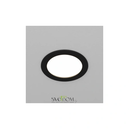 Встраиваемый светильник (Набор) Maytoni DL130-GX53-B Orb, 12Вт, 1xGX53, Черный, IP 44 Maytoni