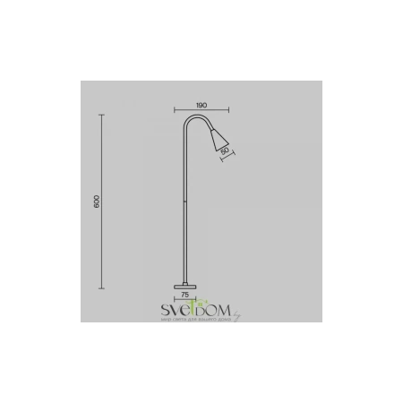 Ландшафтный светильник Maytoni O531FL-L3B3K Barb, 3Вт, LED, 3000K, Матовый Черный Maytoni