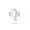 Настенный светильник Maytoni MOD461WL-L5BGK Basic Texture, 5Вт, LED, Черный, IP 20 Maytoni