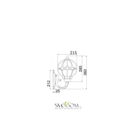 Настенный светильник (бра) Outdoor O024WL-01G Maytoni