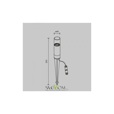 Ландшафтный светильник Outdoor O437FL-01GF Maytoni
