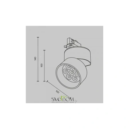 Трековый светильник Technical TR199-3-15W4K-M-B Maytoni