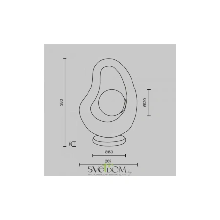 Настольный светильник Maytoni MOD380TL-01W Maytoni
