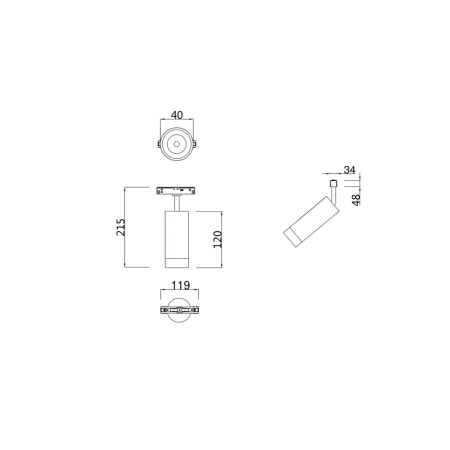 Светильники Maytoni TR019-2-7W4K-MG от Магазина Svetdom.by