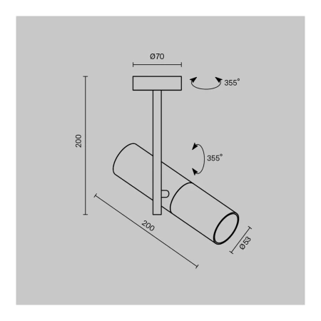 Потолочный светильник Technical C020CL-01B Maytoni