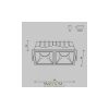 Встраиваемый светильник Technical DL043-02-10W4K-D-SQ-WB Maytoni