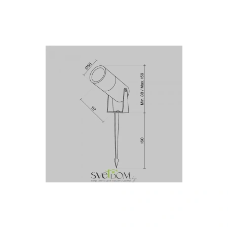 Ландшафтный светильник Outdoor O050FL-L5GF3K Maytoni