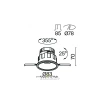 Встраиваемый светильник Technical DL057-10W3K-W Maytoni