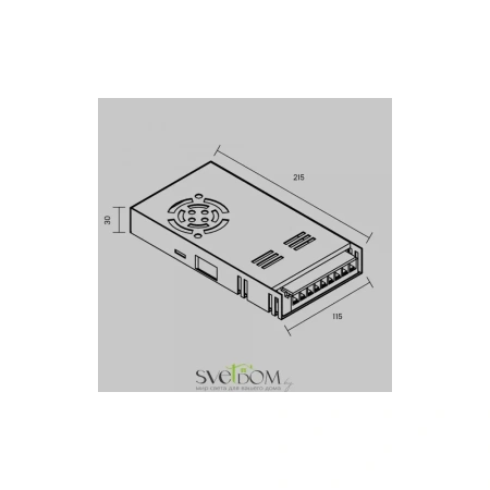 Источник напряжения PSL006 48В 400Вт IP 20 831011 Maytoni