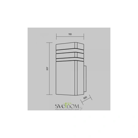Настенный светильник (бра) Outdoor O578WL-01B Maytoni