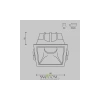 Встраиваемый светильник Technical DL043-01-10W4K-D-SQ-WB Maytoni