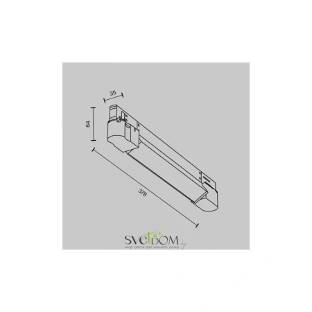 Трековый светильник Technical TR196-3-10W2.7K-W Maytoni