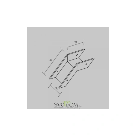 Коннектор Maytoni O-TR001-OC-W внешний для профиля Elasity IP Maytoni