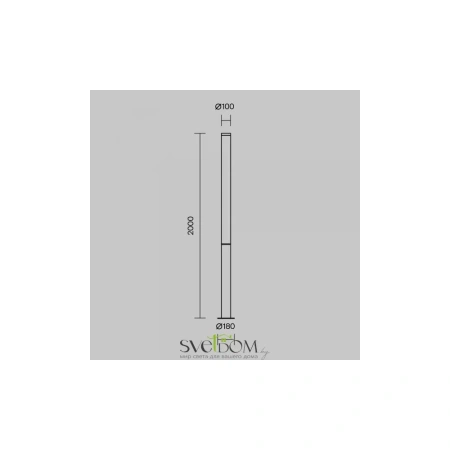 Садово-парковый светильник Outdoor O041FL-L100B3K Maytoni