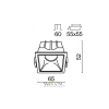 Встраиваемый светильник Technical DL043-01-10W3K-D-SQ-WB Maytoni