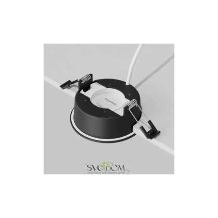 Встраиваемый светильник (Набор) Maytoni DL130-GX53-B Orb, 12Вт, 1xGX53, Черный, IP 44 Maytoni