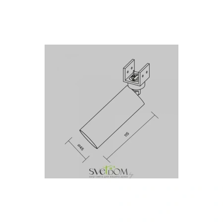 Уличный трековый светильник Outdoor O-TR01-1-S-8WB3K Maytoni