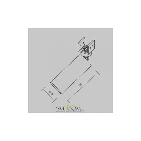 Уличный трековый светильник Outdoor O-TR01-1-S-8WW3K Maytoni